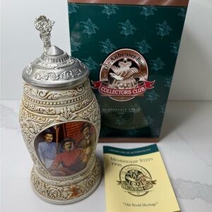 1998 Anheuser Busch Budweiser Membership Stein Old World Heritage CB7 Preloved